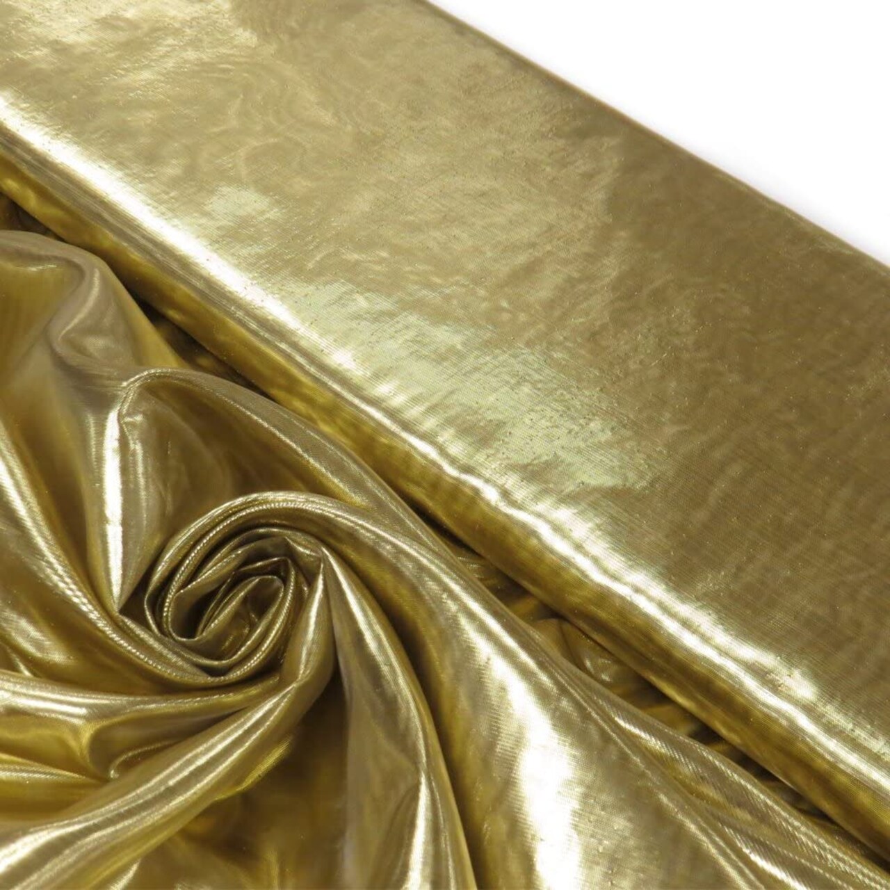 1 Yard Metallic Tissue Lame Fabric 85 Percent Nylon 15 Percent Metallic Material 60 Inch Width